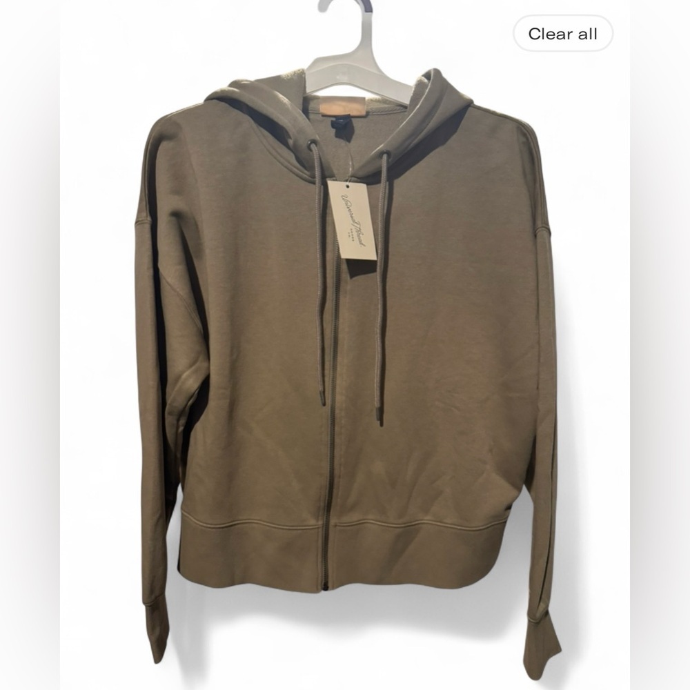 Universal Thread Olive Green Zip-Up Hoodie Sweater